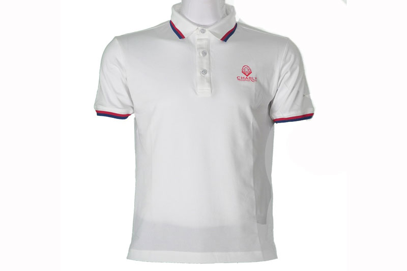 Áo golf Charly cộc tay màu trắng CHL-ACT1M-T