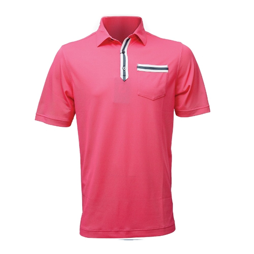 Áo golf nam FootJoy Solid Stripe Placket