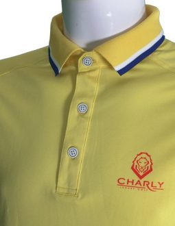 Áo cộc tay Charly màu vàng có gân CHL-ACT1MG-V