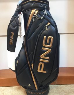 Túi golf Ping màu đồng/đen sang trọng, đẳng cấp