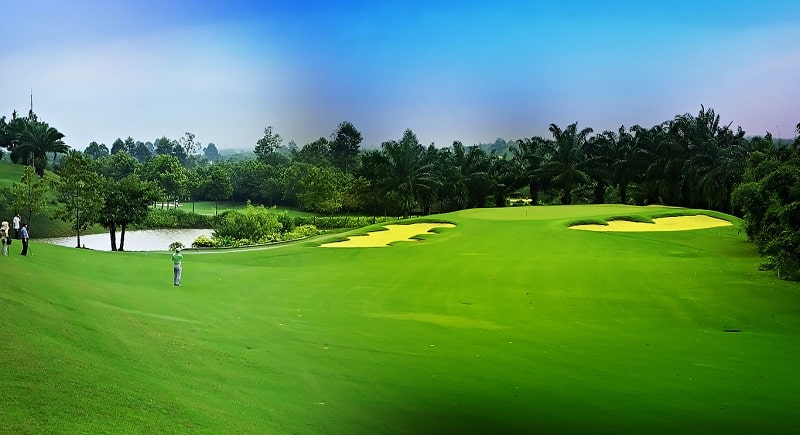 Hình ảnh một góc sân golf Yên Bình Thái Nguyên