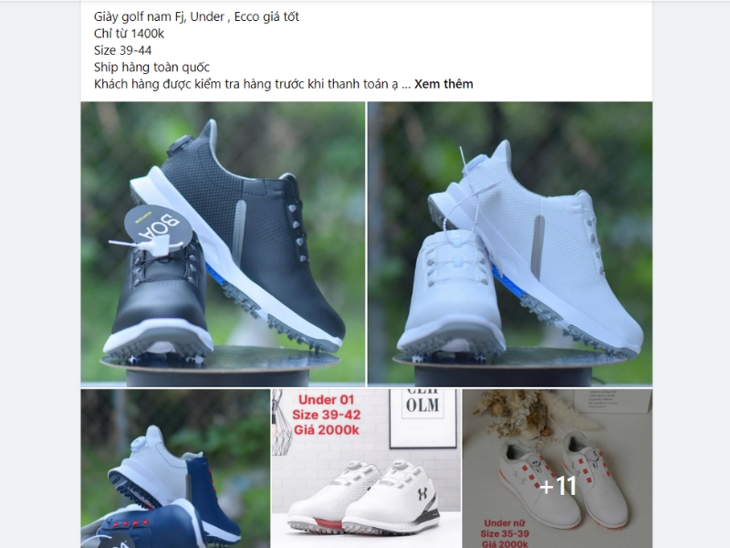 Không có mẫu giày của FootJJoy có chất lượng tốt mà giá dưới 2 triệu 