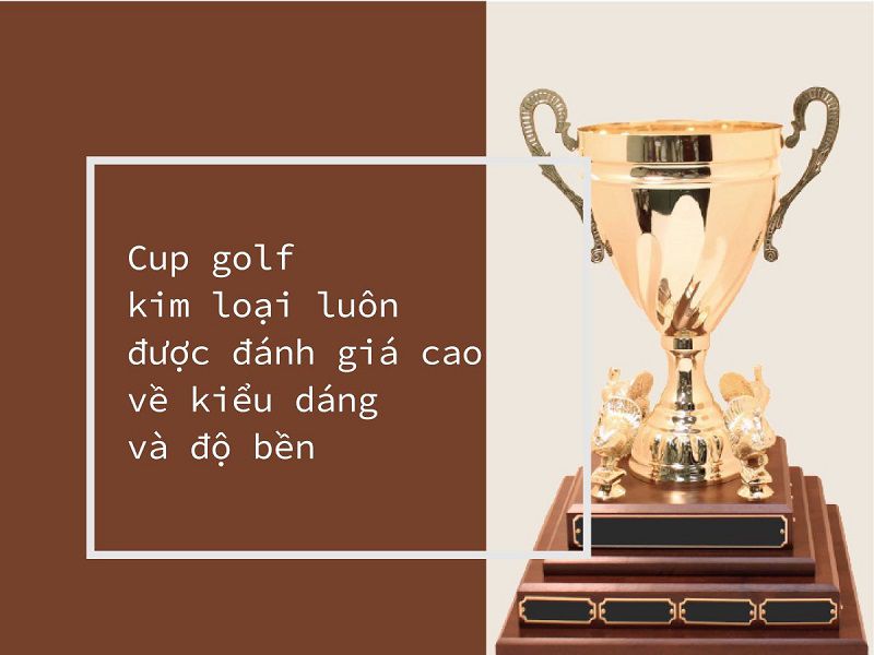 cup golf làm bằng kim loại 