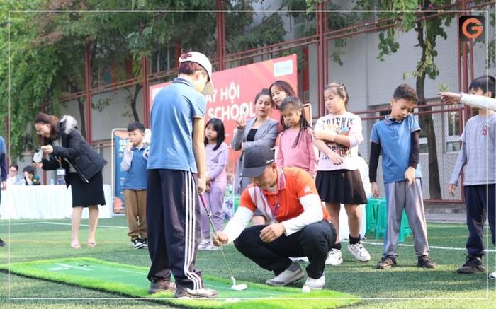 golf cho trẻ em tại trường well spring