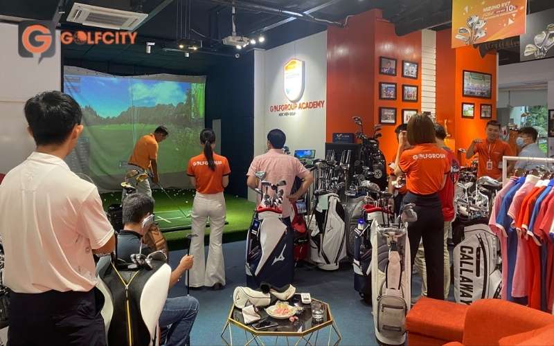 Phòng golf 3D trải nghiệm gậy golf