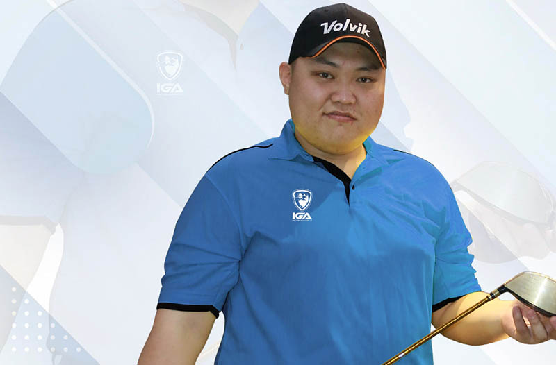 HLV Kim Dong Hyun ghi nhiều thành tích đáng kể trong sự nghiệp đánh golf của mình