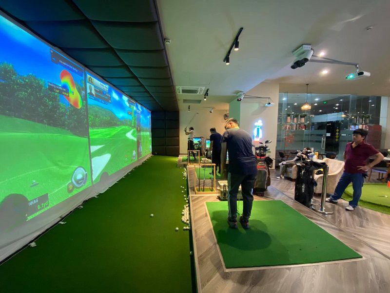 Phòng chơi golf 3D là một hệ thống các máy móc, thiết bị khác nhau