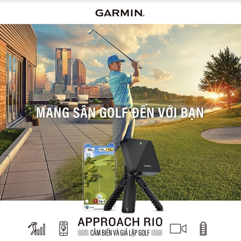 Garmin Approach R10 giúp người chơi chinh phục bộ môn thể thao xanh dễ dàng hơn