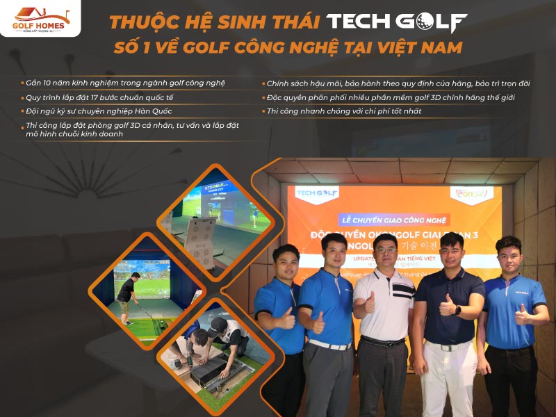 GolfHomes sở hữu đội ngũ kỹ sư lành nghề, giàu kinh nghiệm