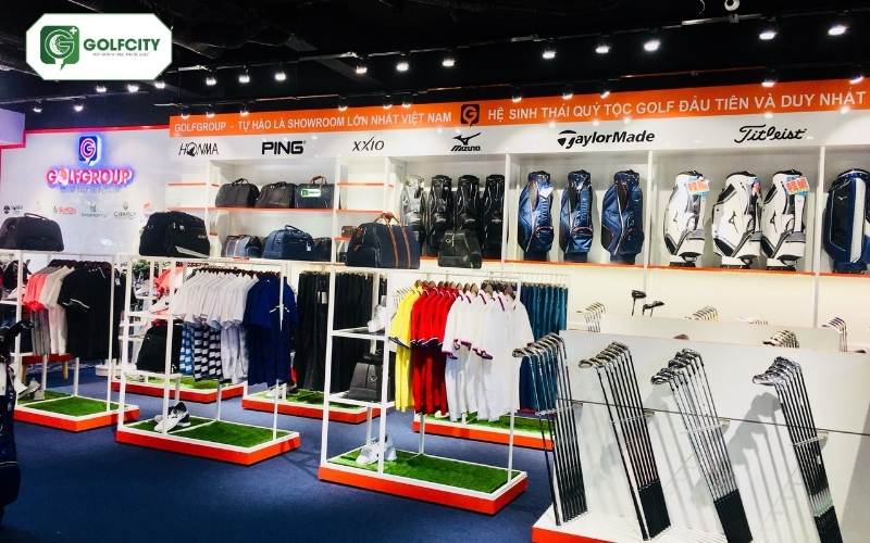 Đang dạng các sản phẩm golf đến từ nhiều thương hiệu tại hệ thống showroom GolfCity.