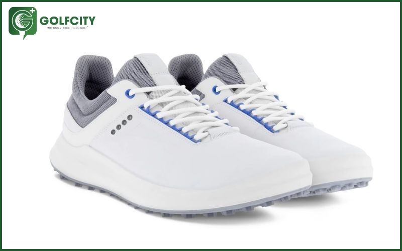 hình ảnh giày golf nam ecco m golf core shadow white với thiết kế đơn giản dễ phối đồ