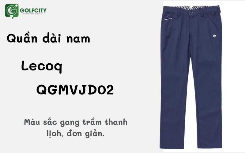 hình ảnh thiết kế quần dài nam Lecoq QGMVJD02 màu navy