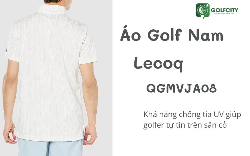 Tính năng nổi trội của áo golf cộc tay QGMVJA08 màu trắng