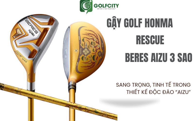 Hình ảnh thiết kế sang trọng gậy golf Rescue Honma 