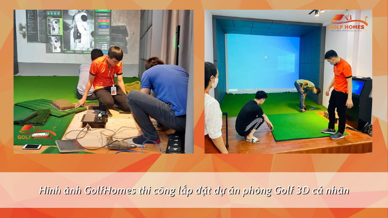 GolfHomes đã tiếp nhận và tiến hành thi công cho hơn 300 phòng golf 3D tại Hà Nội