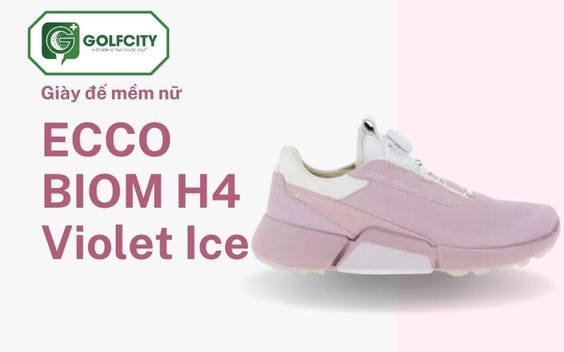 Giày golf nữ đế mềm Ecco Biom H4 Violet Ice sở hữu thiết kế đơn giản, màu sắc tinh tế