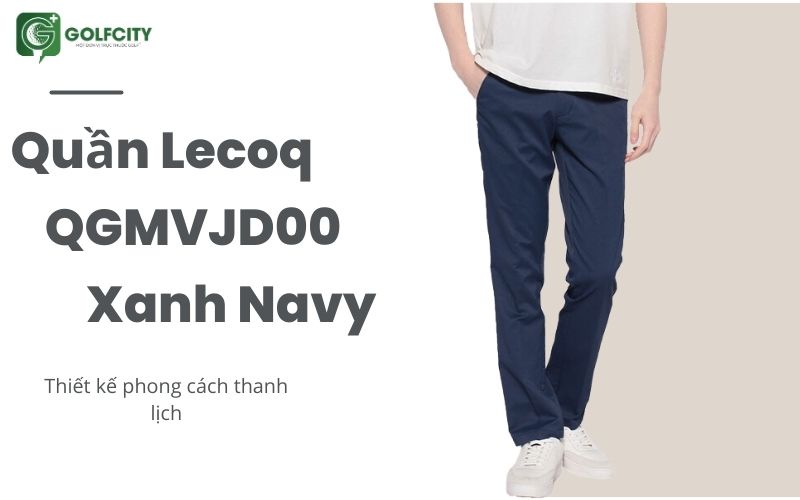 Quần dài Lecoq QGBVJD50 màu navy có độ bền cao