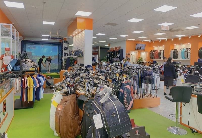 GolfCity sở hữu hệ thống showroom với nhiều sản phẩm chính hãng