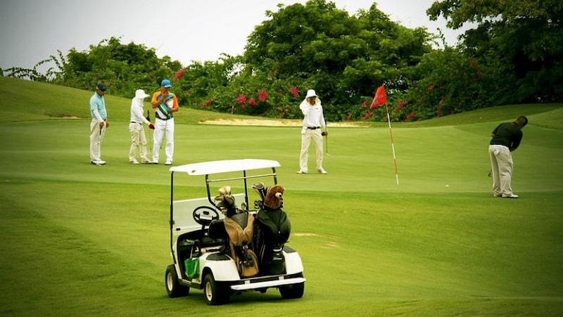 Xe điện sân golf chỉ được di chuyển trên địa bàn cho phép