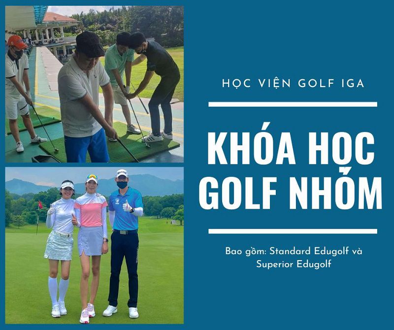 Khóa học nhóm tại IGA dành cho nhóm golfer hoặc gia đình đăng ký
