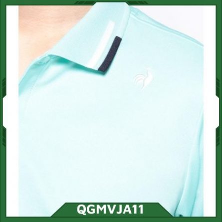 hình ảnh áo cộc tay nam lecoq qgmvja11 xanh ngọc