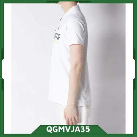 hình ảnh áo cộc tay nam lecoq qgmvja35 trắng