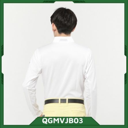 hình ảnh áo dài tay nam lecoq qgmvjb03 trắng