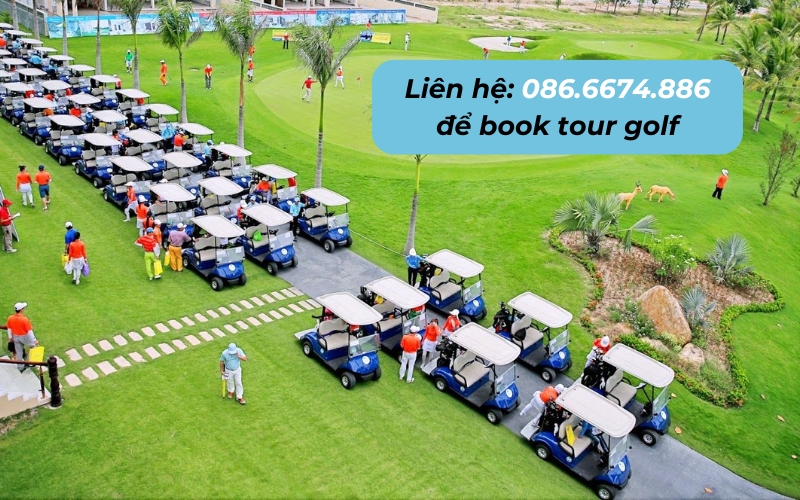 Sân golf 36 hoặc 72 hố thường được book tour du lịch hoặc tổ chức event