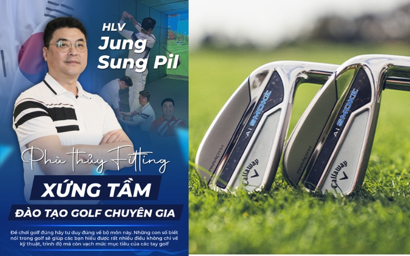 Thầy Jung Sung Pil khuyên các golfer nên dùng gậy sắt