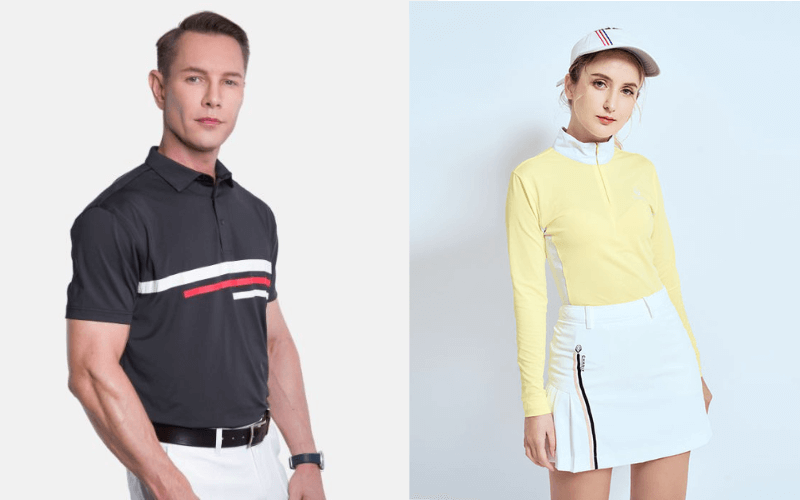 Charly sở hữu những trang phục golf sang trọng, quý phái và lịch lãm