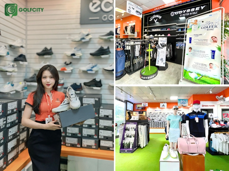 GolfCity quy tụ nhiều thương hiệu thời trang golf nổi tiếng trên thế giới