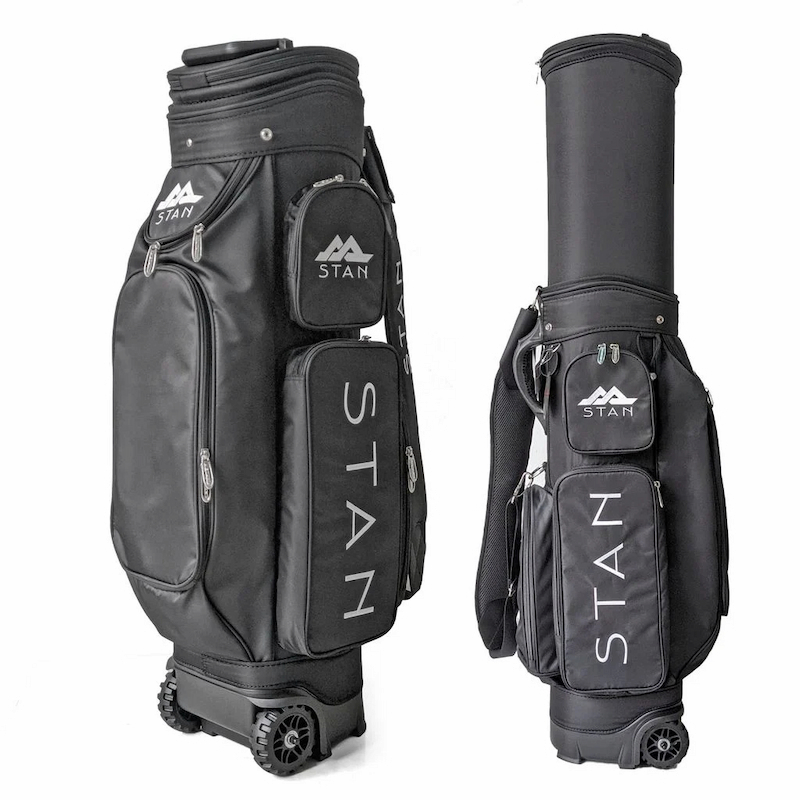 Túi gậy được trang bị bánh xe giúp golfer dễ dàng di chuyển trên sân