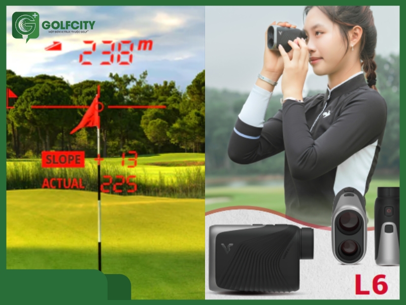 hình ảnh máy đo khoảng cách golf voice caddie l6