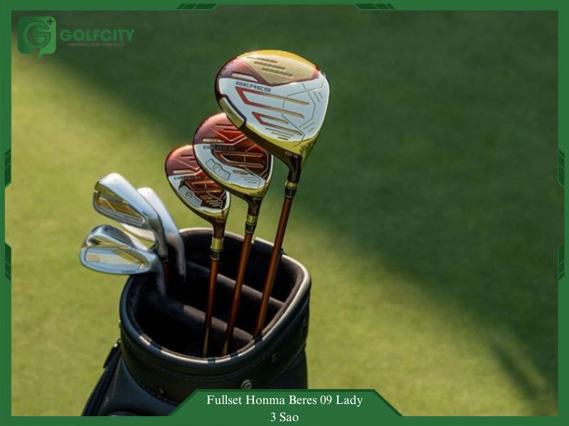 Fullset Honma Beres 09 Lady 3 sao mang đến trải nghiệm đánh golf dễ dàng