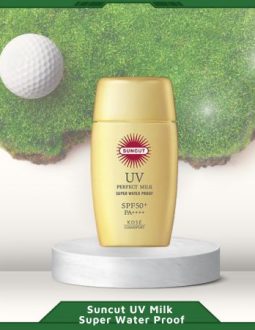 Kem chống nắng chuyên dụng cho golfer Suncut UV Milk Super Water Proof