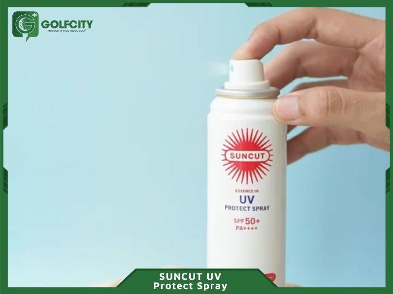 SUNCUT UV Protect Spray là sản phẩm lý tưởng với golfer thường xuyên tiếp xúc với ánh nắng mặt trời