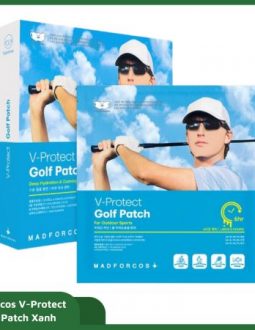 Mặt nạ golf nam Madforcos V-Protect Golf Patch xanh