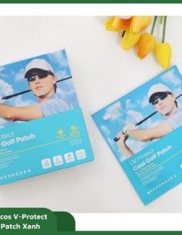 Mặt nạ golf nam Madforcos V-Protect Golf Patch xanh