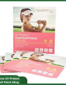 Mặt nạ golf nữ Madforcos UV protect Cool Golf Patch hồng