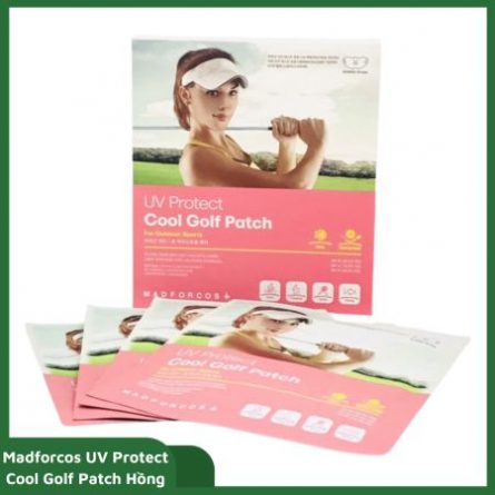 Mặt nạ golf nữ Madforcos UV protect Cool Golf Patch hồng