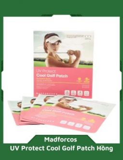 Mặt nạ golf nữ Madforcos UV protect Cool Golf Patch hồng