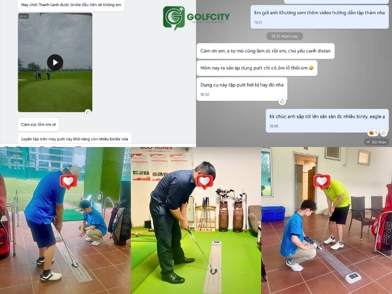 HLV Bùi Thị Thoa (Học Viện GGA) Và Hàng Loạt Golfer Tặng “Cơn Mưa” Lời Khen Cho Thảm Tập Putting Laser Pro