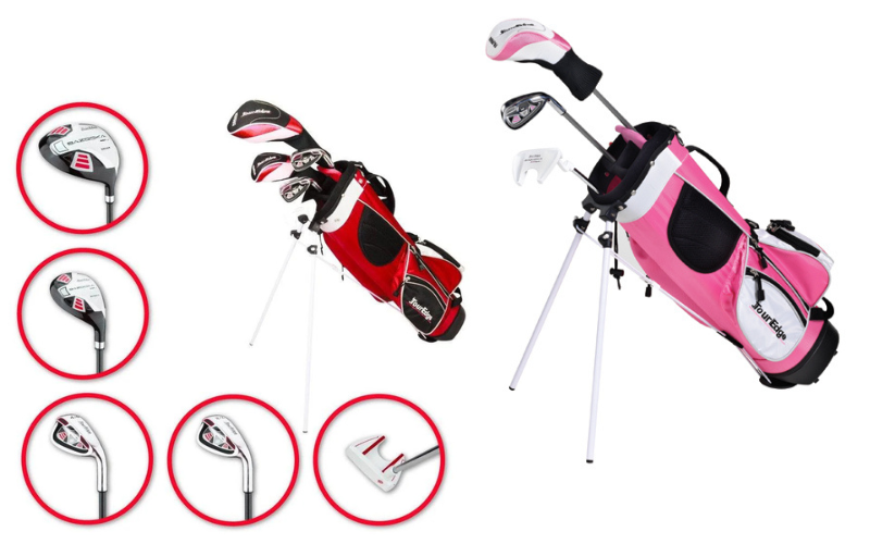 Tour Edge còn thể hiện vị thế qua các bộ sưu tập gậy golf trẻ em siêu dễ đánh