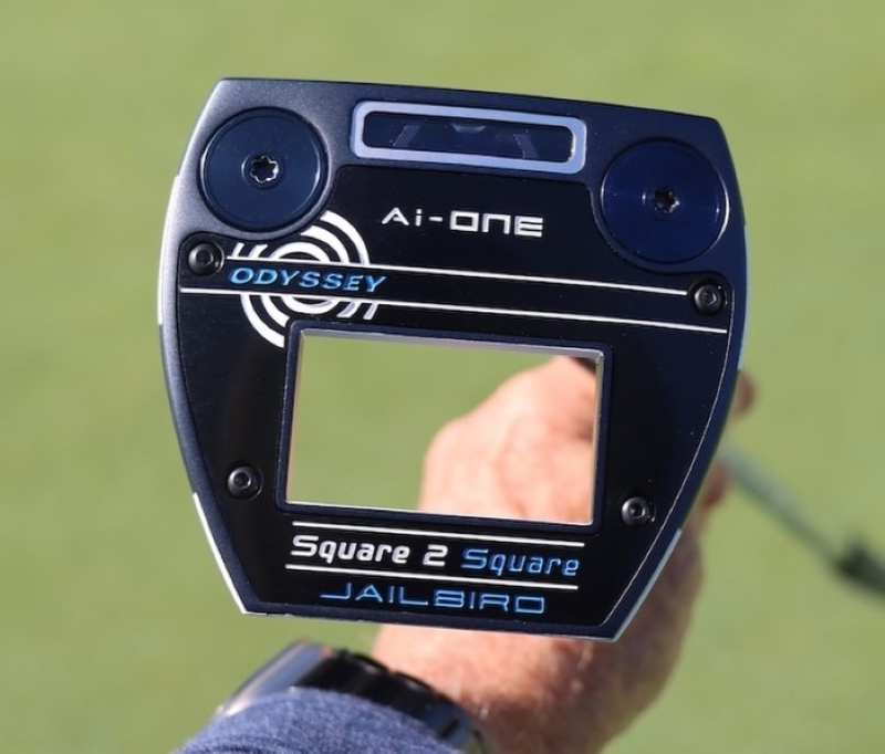 Putter Odyssey Ai-ONE Square 2 Square Jailbird ZT sở hữu đầu gậy mallet dễ đánh