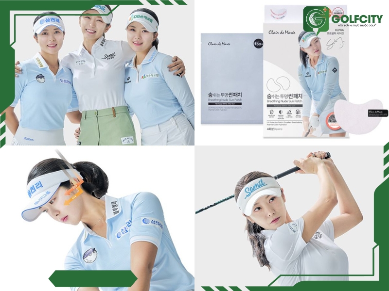 Mặt nạ golf Collagen chống nắng, chống nám Clair De Maree (1 Hộp)