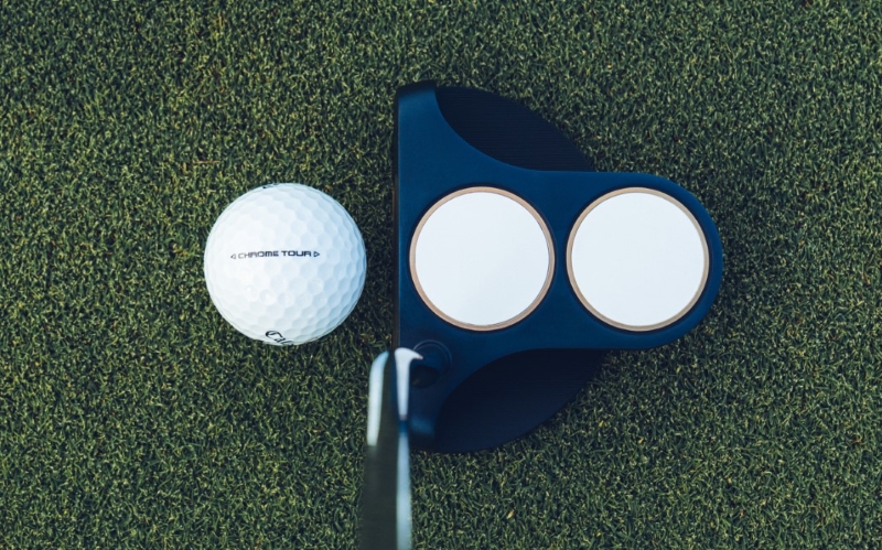 Odyssey Ai-ONE Milled LE 2-Ball T DB có kiểu dáng mallet dễ đánh