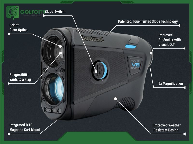 Máy Đo Khoảng Cách Bushnell Tour V6 Shift