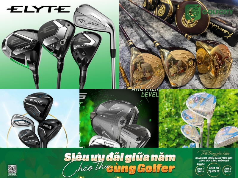 Siêu ưu đãi giữa năm - Chào thu GolfCity: gậy golf, thời trang & phụ kiện golf cao cấp giảm sốc